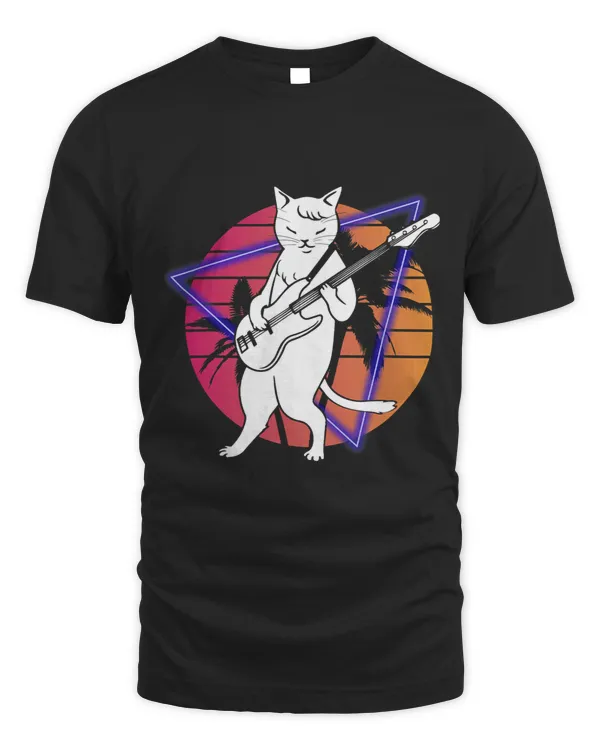 Guitarist Cat Playing Bass Guitar Musician Bassist Guitarist Cat Love Guitar