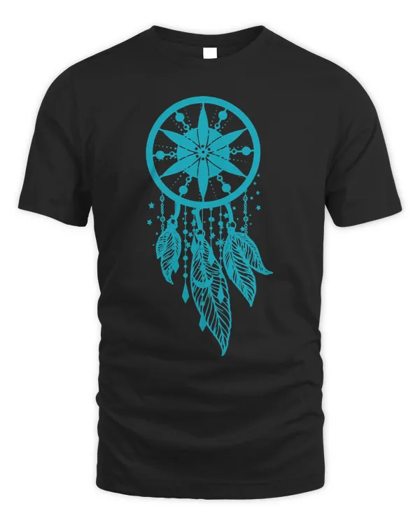Teal dream catcher moon boho style dream catcher