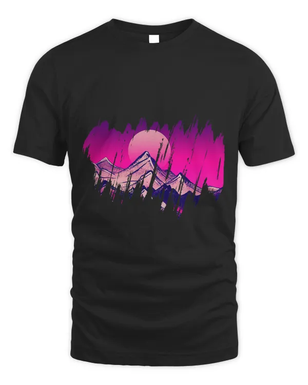 Streetwear Retro Vibes Aesthetic Tokyo Mountains moon 2