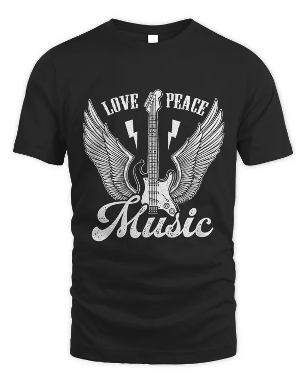 Guitarist Peace Love Music Guitar Player Musicians Musical