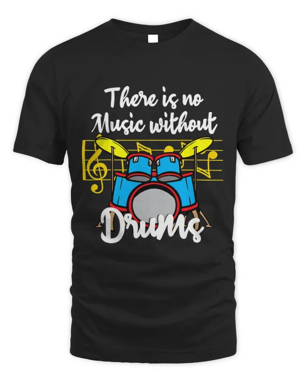 Musical Instruments Funny Drums Saying There Is No Music