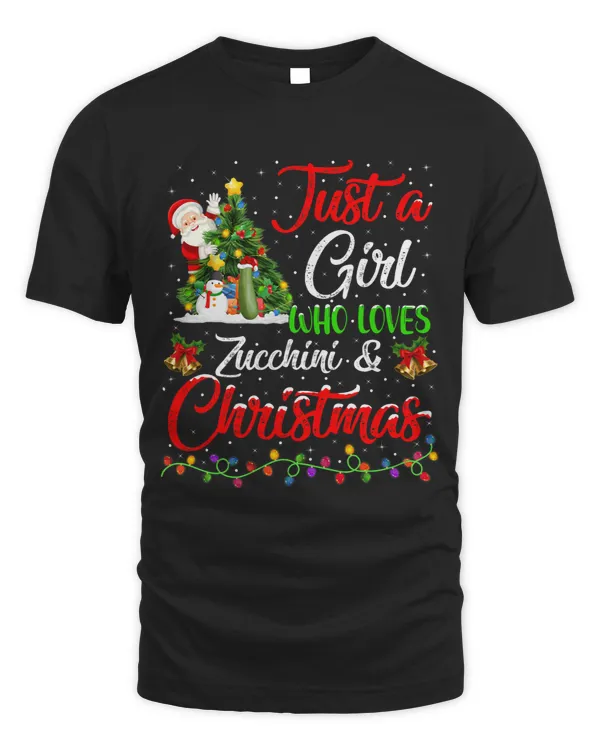 Funny Just A Girl Who Loves Zucchini And Christmas