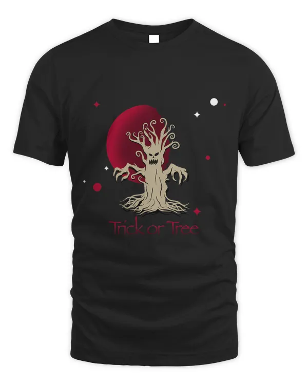 Scary Trick Or Tree Blood Moon Halloween