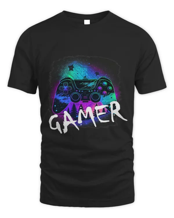 Paused My Game Streamer Abstract Fantasy Neon Controller