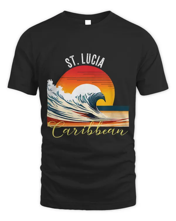 Retro Vintage St. Lucia Souvenir Apparel St. Lucia