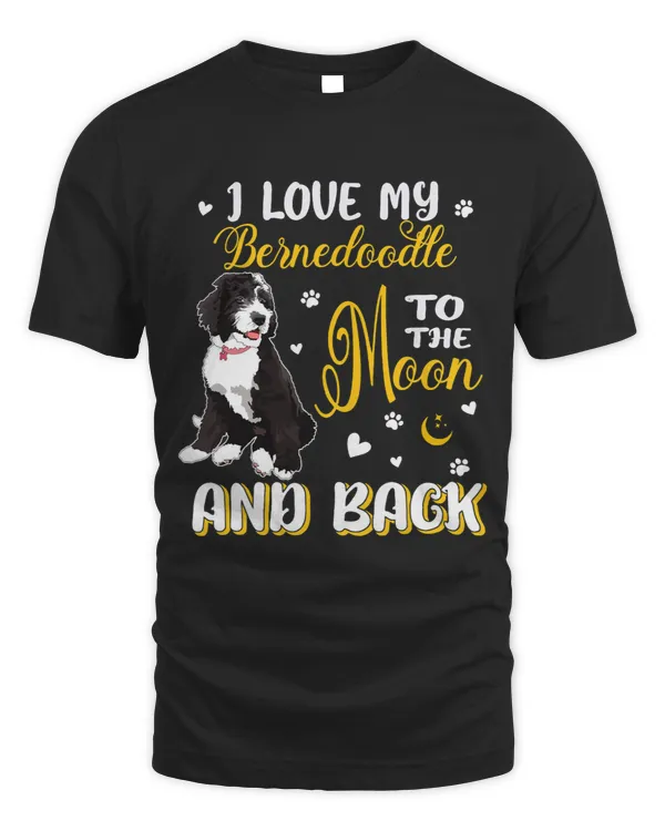 I Love My Bernedoodle Cute Bernedoodle Dog Lover Owner
