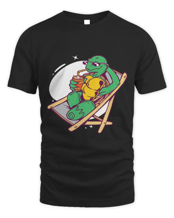 Summer Turtle Relaxing and Chilling Holidays