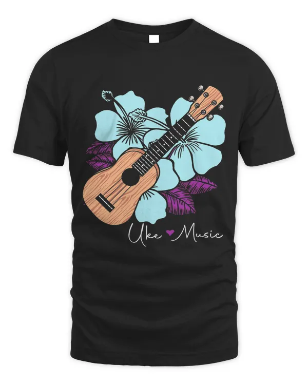 Guitarist Love Ukulele Music Guitar Flowers Hawaii Guitar