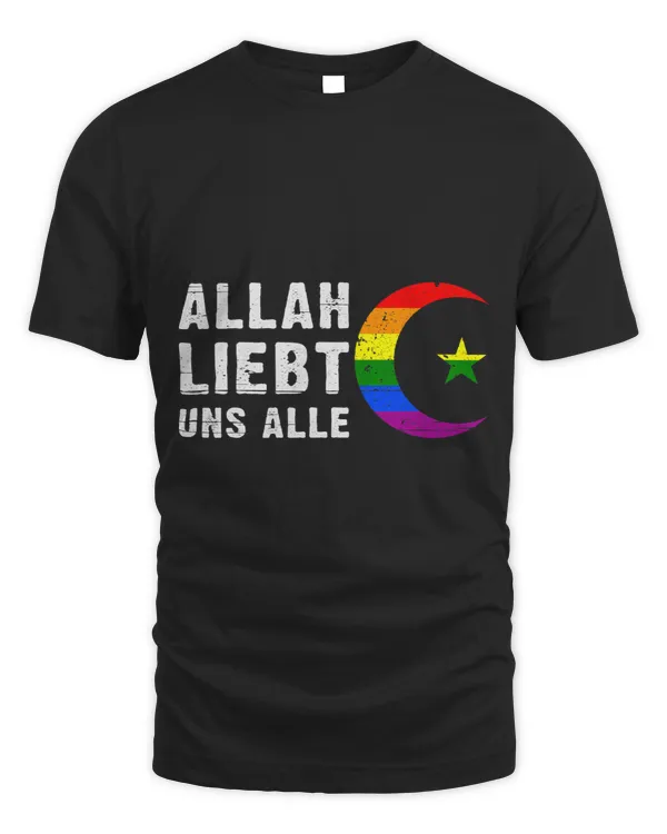 Rainbow Pride Flag Hilal crescent moon Islam