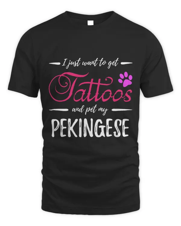 Pekingese Dog Lover Tattoo Funny Dog Mom Gift Idea