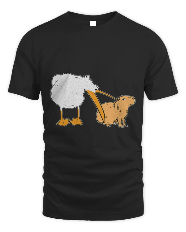 Pelican Tries To Eat Capybara Funny Cute Kawaii Meme 2