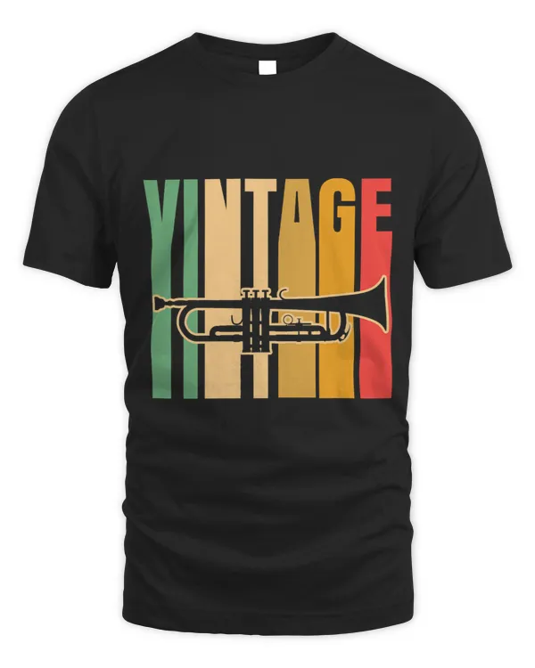 Vintage Trumpet Player Marching Band