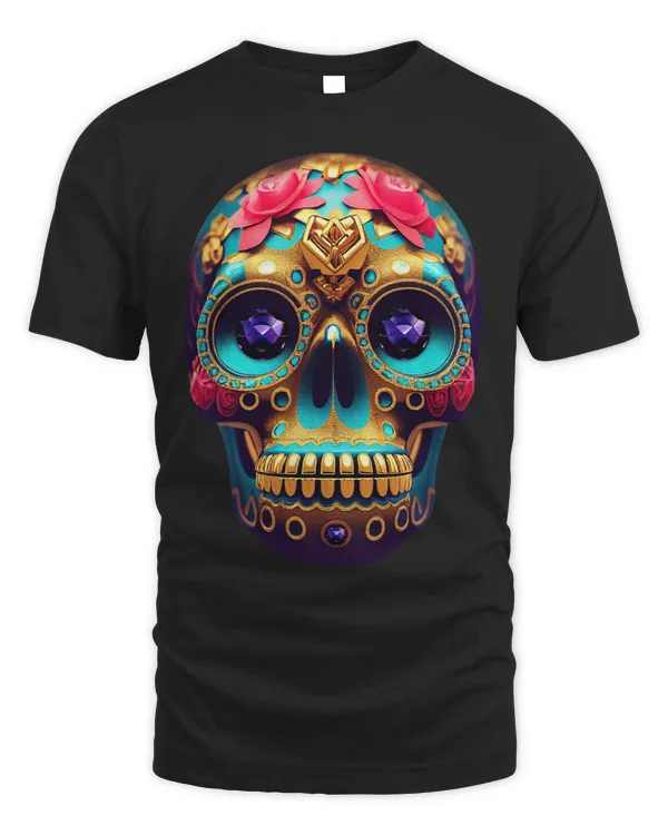 The Day Of The Dead Dia De Los Muertos calavera sugar skull.
