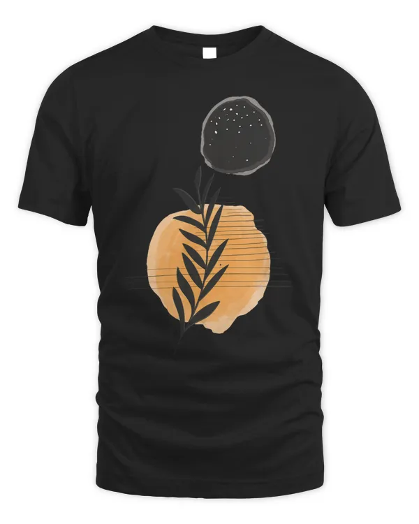 Sun Boho organic floral moon sunrise minimalistic sunset Art