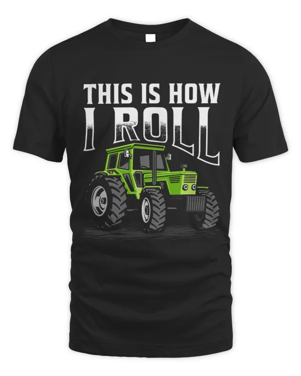 Tractor driving This is how I roll Tractor Harvest Farming Barn Cattle 174