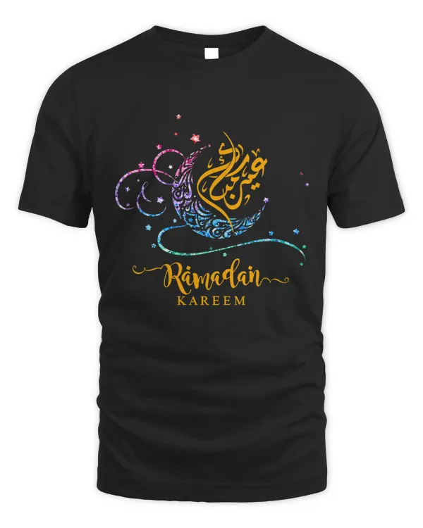 Ramadan Kareem and Mubarak Muslims Arabic Calligraphy Moon 2