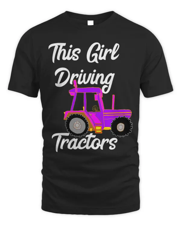 Tractor driving Trekker Girl Farm Child Agricultural Farmer