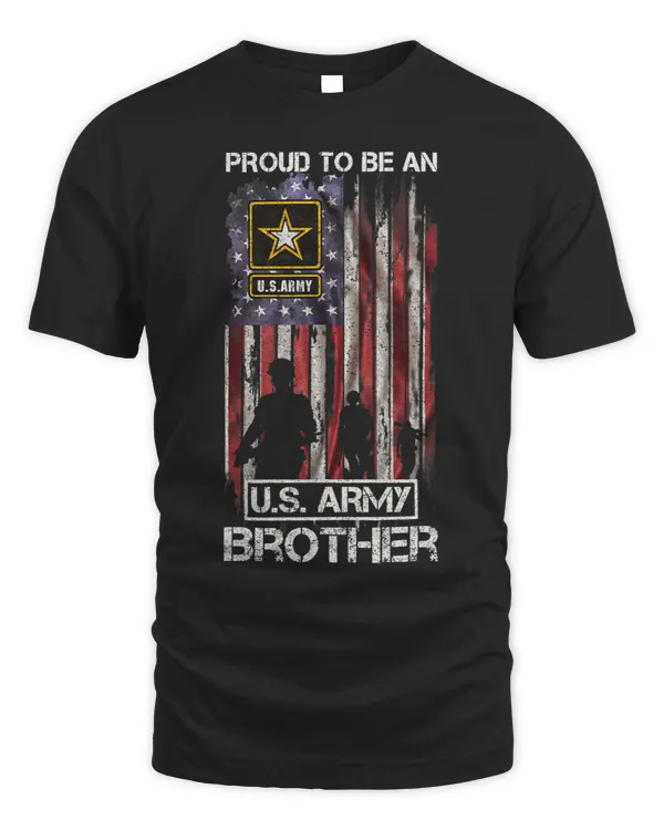 Vintage USA Flag Proud To Be An US Army Military Brother