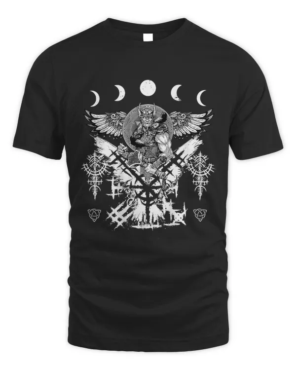Viking Celtic Moon Phases Design