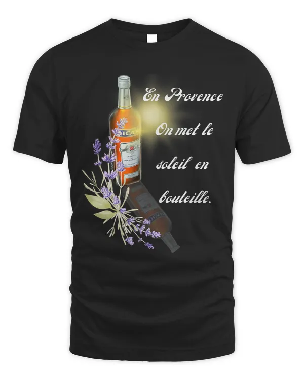 Sun in bottle of aperitif