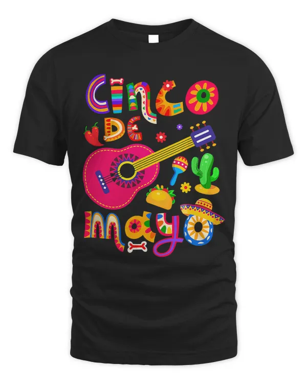 Guitarist Cinco De Mayo Guitar Mexican Fiesta 5 De Mayo Funny Gift Guitar