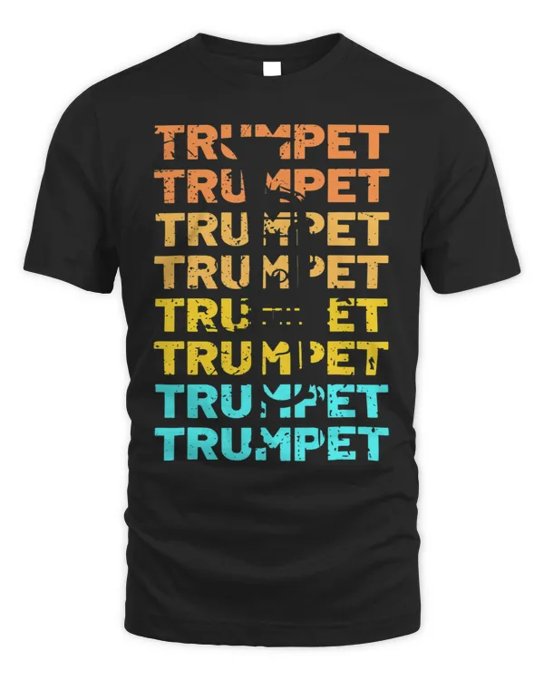 Trumpet Lover Vintage Marching Band Trumpet Player Retro Trumpeter Jazz
