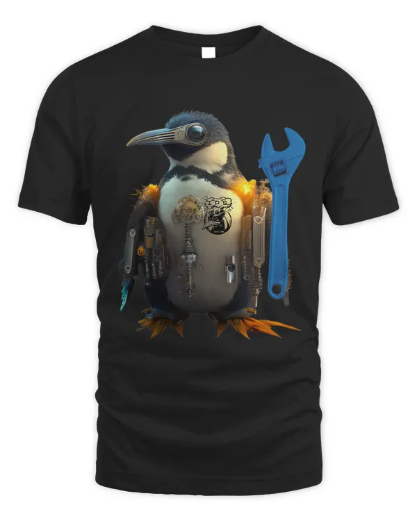 Penguin with Blue Wrench
