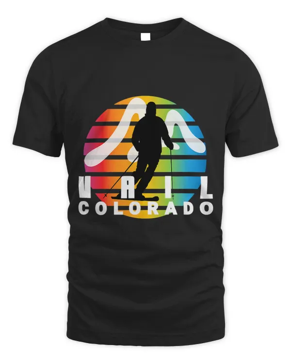 Ski Vail Colorado Retro Vintage Sun Cool Vail CO Cool Ski
