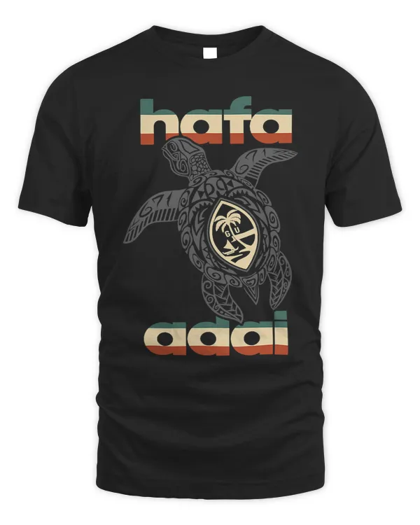 Vintage Hafa Adai Tribal Turtle Tee 2671 Guam