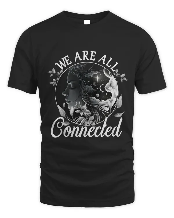 We Are All Connected Celestial Moon Stars Mystical Boho Love 1