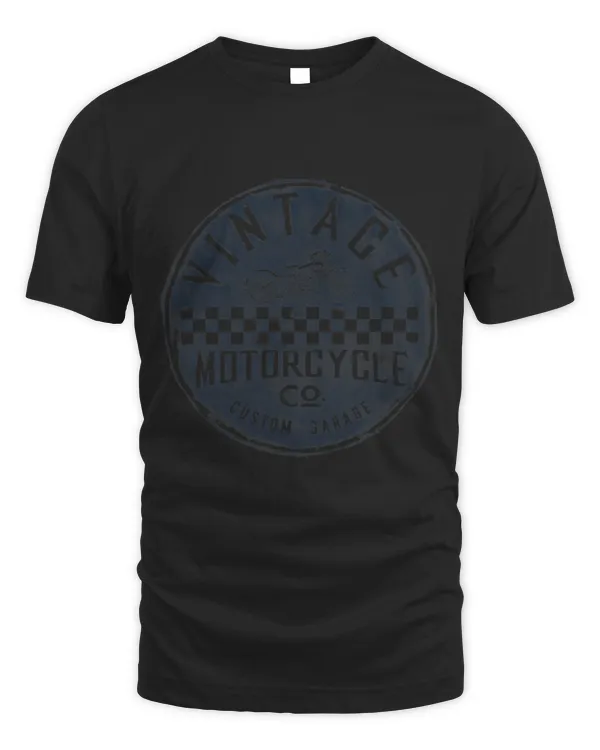 Vintage Motorcycle Custom Garage Finish Race Circular Logo