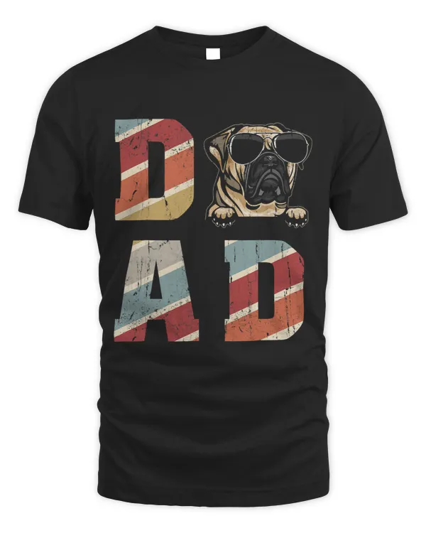 Bull Mastiff Dad Cool for Dog Dad Retro Vintage