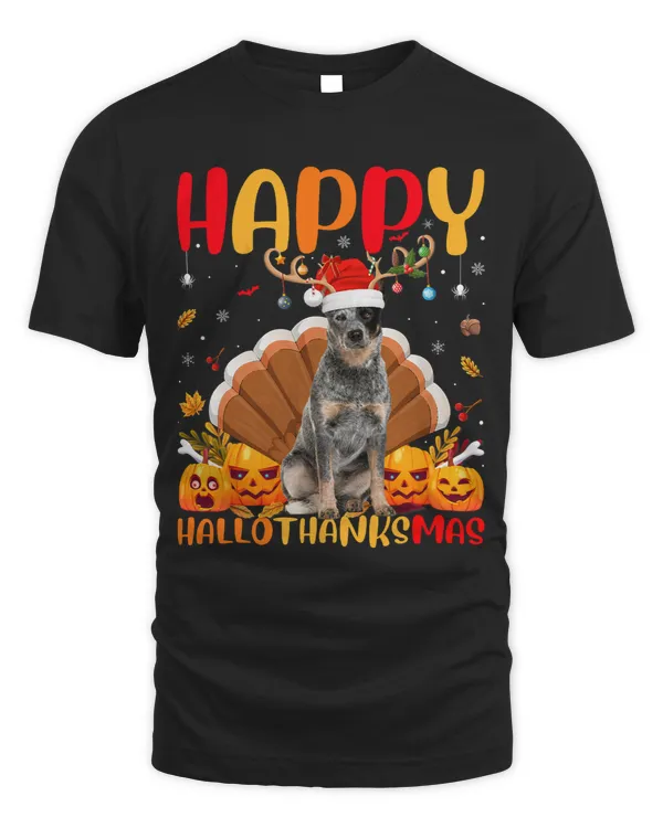 Funny Dog Lover Happy Australian Cattle Dog HelloThanksMas