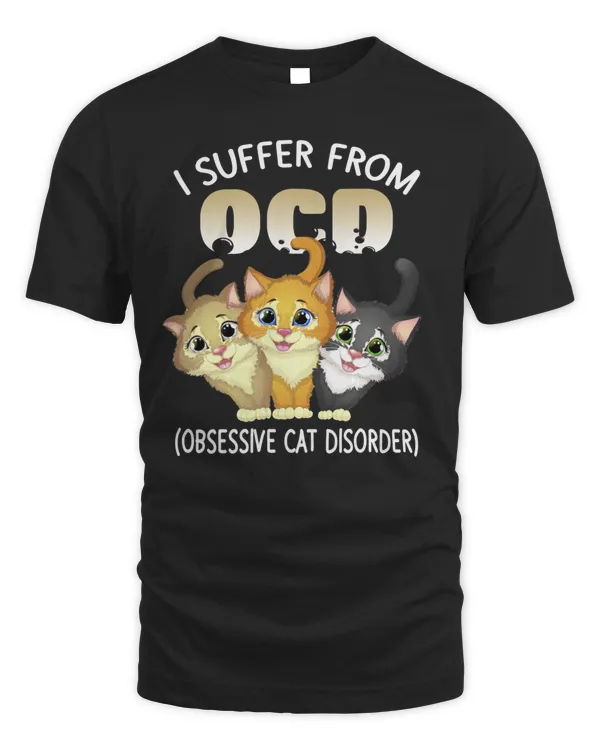I Suffer From OCD Obsessive Cat Disorder Pet Lovers Gift Long Sleeve T-Shirt