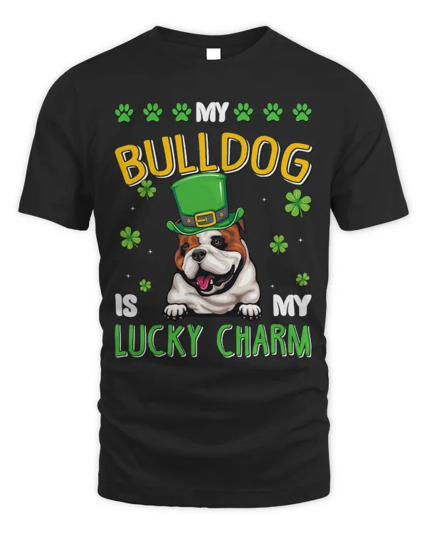Cute Clover My Bulldog Is My Lucky Charm St Patricks Day