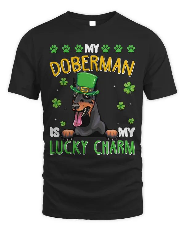 Cute Clover My Doberman Is My Lucky Charm St Patricks Day