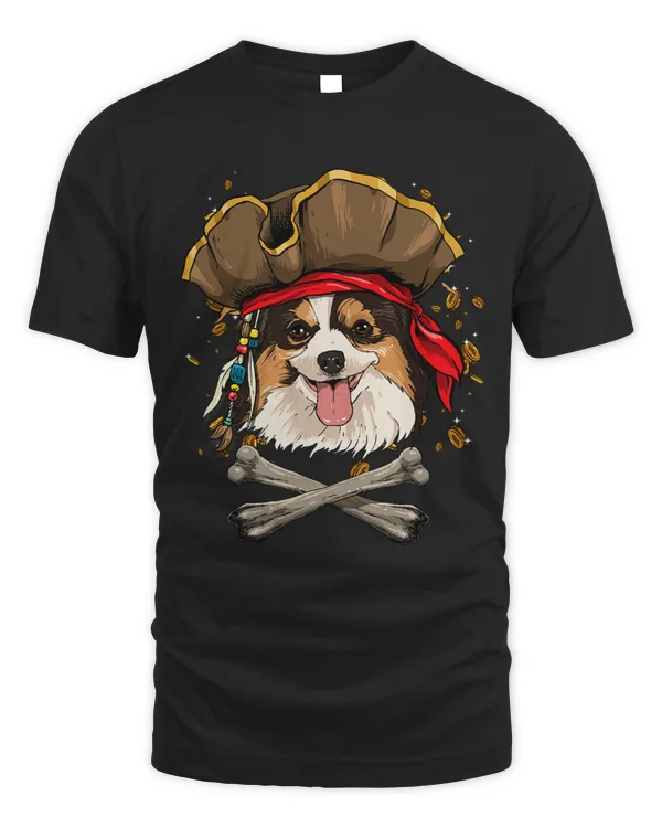 Papillon Dog Pirate Jolly Roger Flag Crossbones Dog Lover