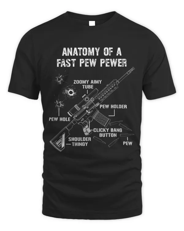 Funny Anatomy Of A Pew Pewer 2A Supporter Funny Gun Meme