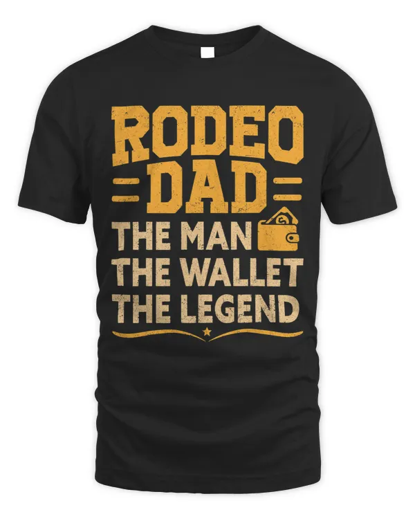 Funny Rodeo Dad Man Wallet Rodeo Dad