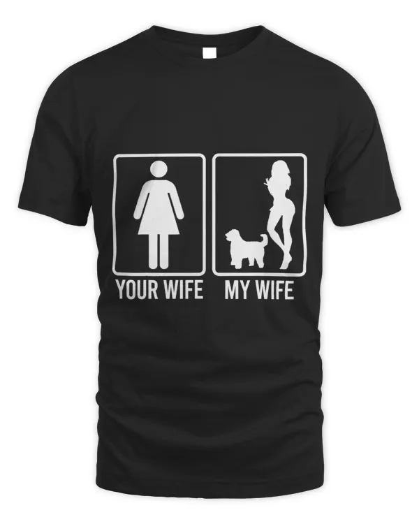 Your Wife My Wife Shirt For Husband Goldendoodle Dog Dad