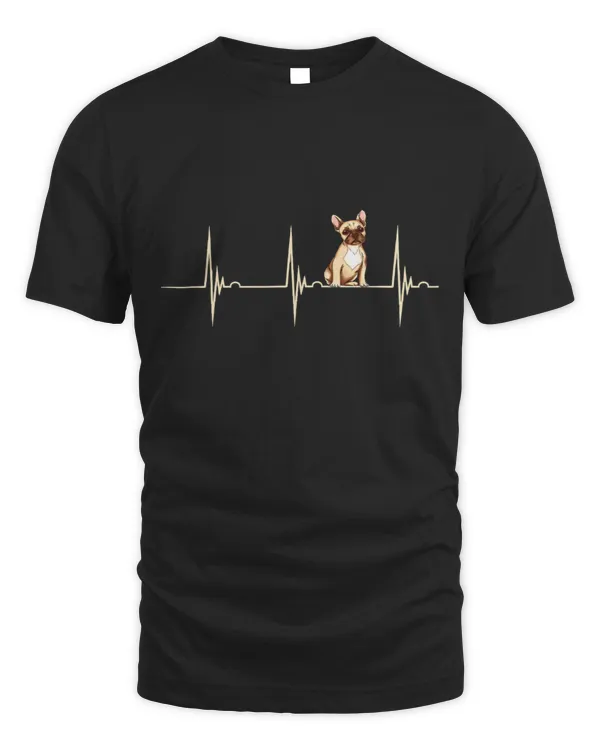 Frenchie Lover Heartbeat EKG Pulse Fren