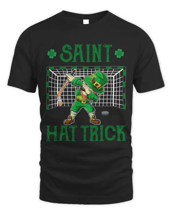 Dabbing Leprechaun Hockey St Patricks Day Saint Hat Tricks