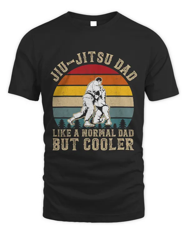 Retro JiuJitsu Dad Men Brazilian Jui Jitsu Lover BJJ father 1