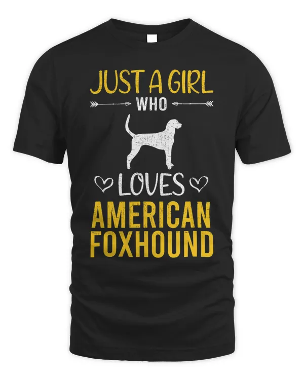 Just A Girl Who Loves American Foxhound Dog Lover 3