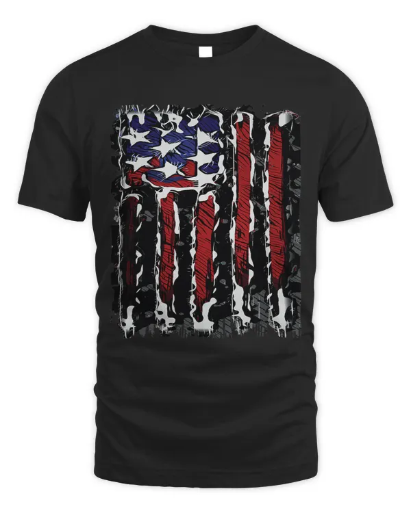 Abstract American Flag Design