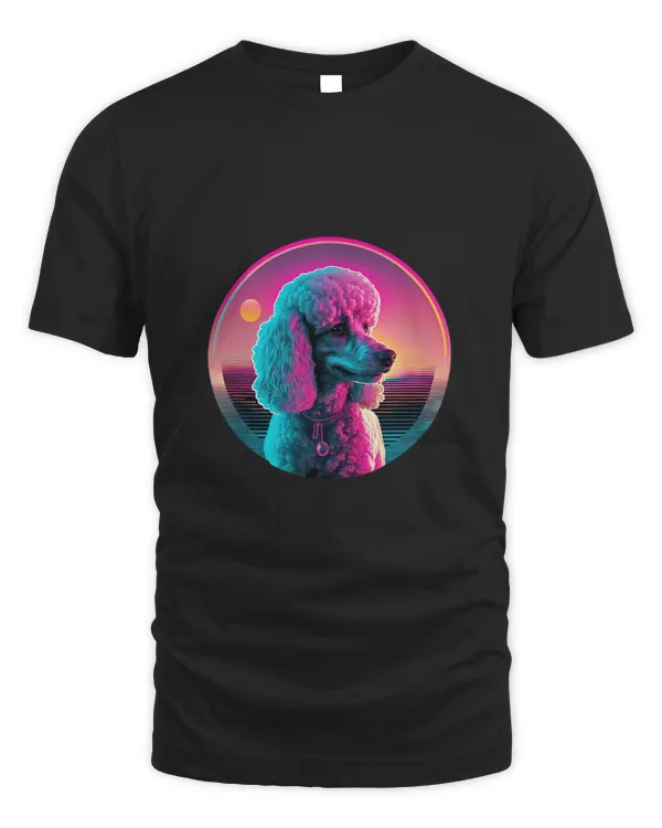80s Synthwave Retrowave with Poodle Aesthetic