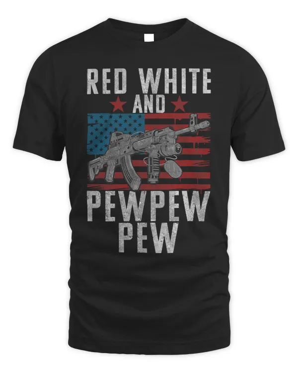 Red White and Pewpewpew Patriotism Gun Rights Gun Owner