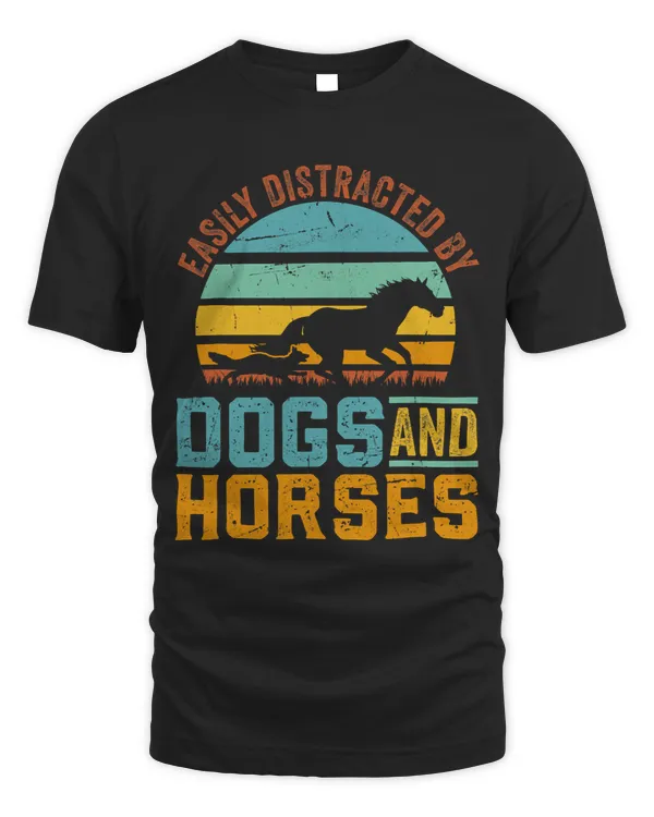 Funny Horse Easily Distracted By Dogs And Horses 2