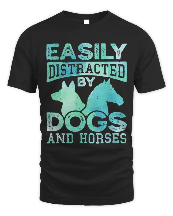 Funny Horse Easily Distracted By Dogs And Horses 27