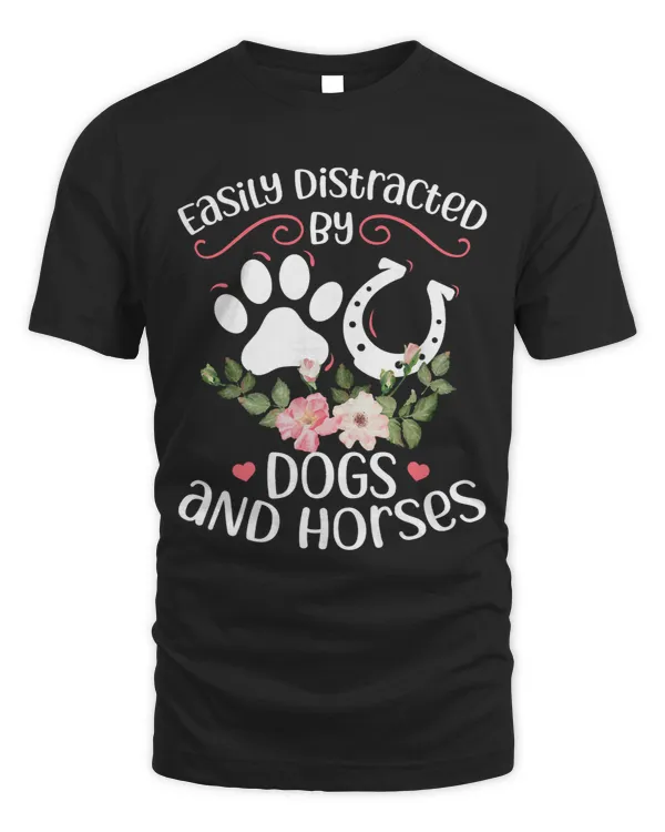 Funny Horse Easily Distracted By Dogs And Horses 29 4